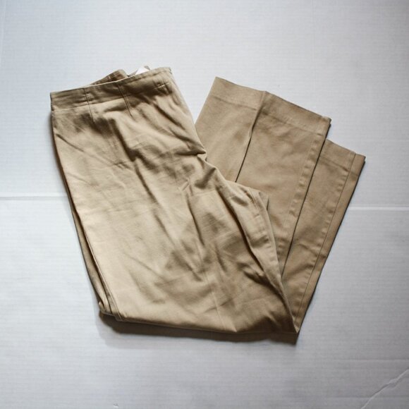 Harve Bernard Pants Tan Crop Ankle Length … - Picture 1 of 7